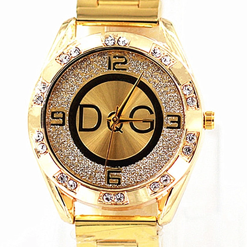 

2021NEW Zegarek Damski new DQG fashion brand luxury watch crystal quartz female watch gold silver stainless steel ladies dress