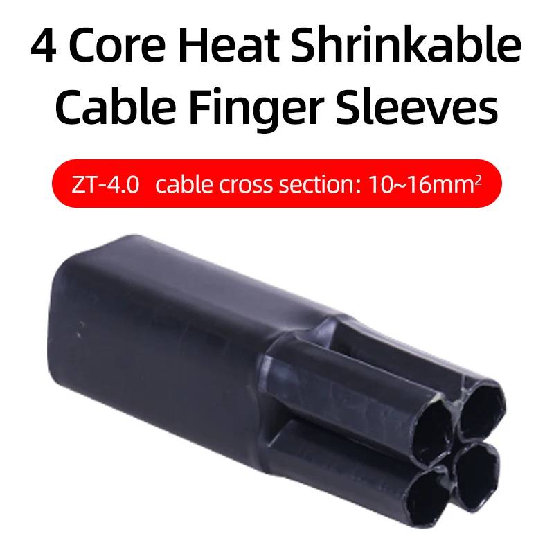

Heat Shrink Breakout Boot Sleeving Cable Joint 4 Way for 10-16mm2 Wire