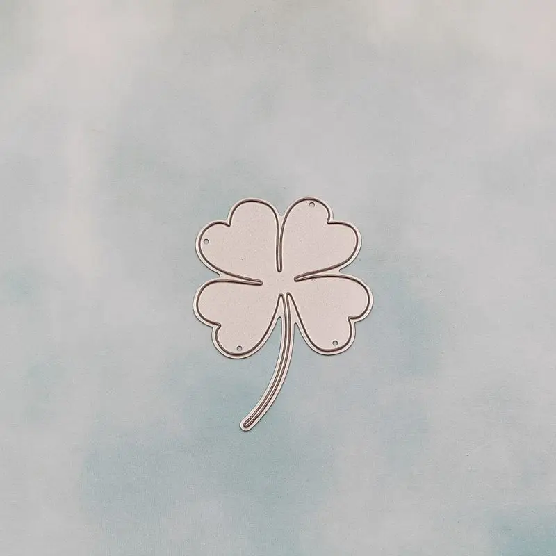 Трафарет из углеродистой стали с изображением клевера на удачу шаблон для