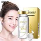 Сыворотка для лица с Протеиновой линией, гидролизованный коллагеновый пептид, лифтинг, укрепляющий для отбеливания кожи, против морщин, увлажняющий уход за кожей