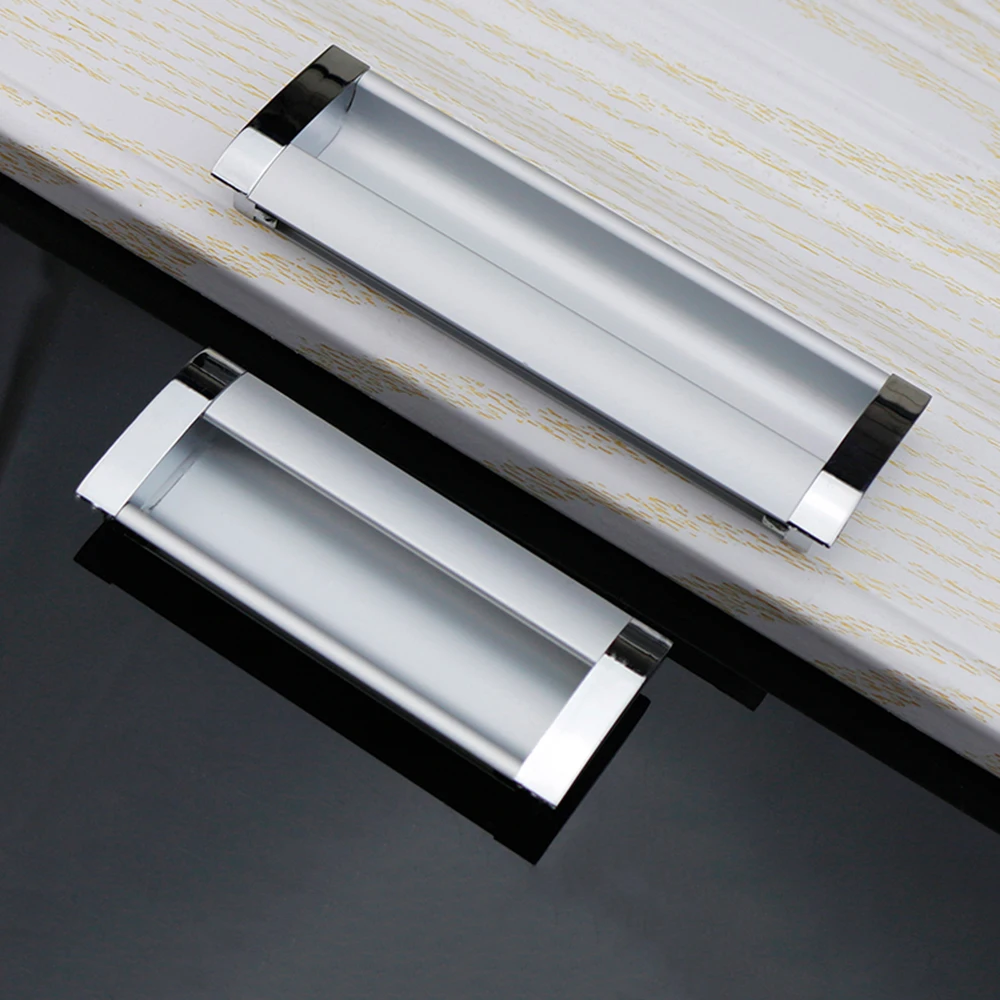 

Дверная ручка из алюминиевого сплава, скрытые ручки, встроенный шкаф, ящик, мебель, домашний декор, современная ручка для шкафа 2021 Новинка