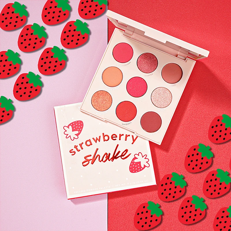 Палитра теней для век с блестками и матовым блеском 9 цветов| |