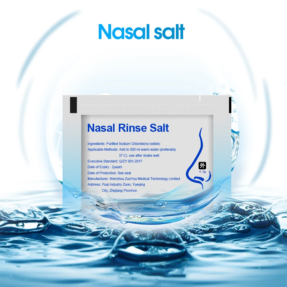 Носовые мыть соль 3/5/30 шт микс аллергический ринит облегчение для носа
