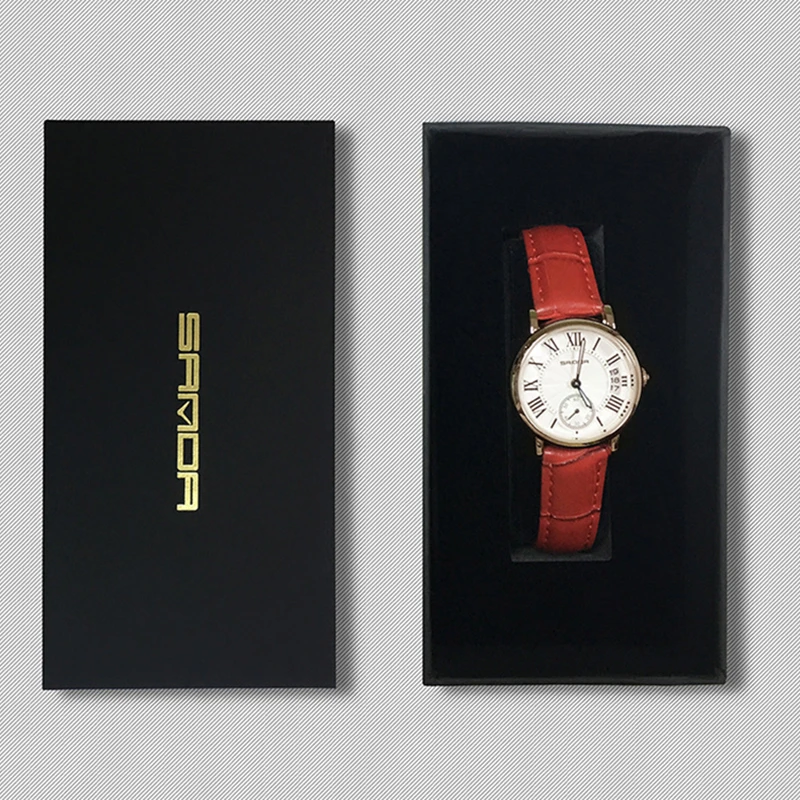 Прямоугольная коробка для часов бумага горячая распродажа роскошный браслет