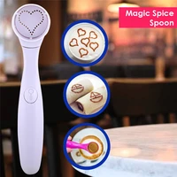 tv new product magic spice spoon magic spice coffee milk tea spoon mounting pattern device cake tool