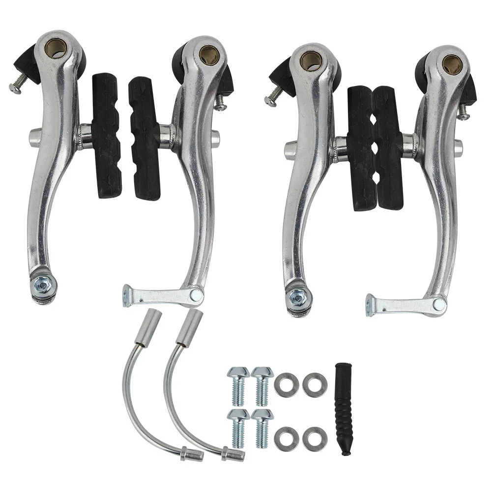 

Aluminium alloy 1 Pair Universal Bicycle V Brake Mountain Bike V Brakes Clamp Set With Brake Pads V Brake