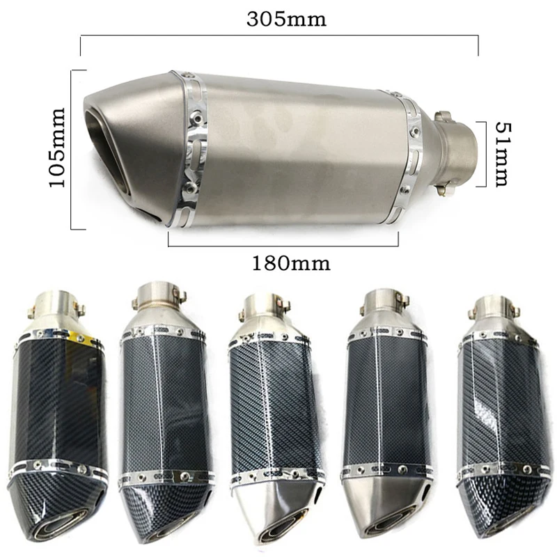 38 51 мм мотоциклетная выхлопная труба из стали с глушителем модифицированный