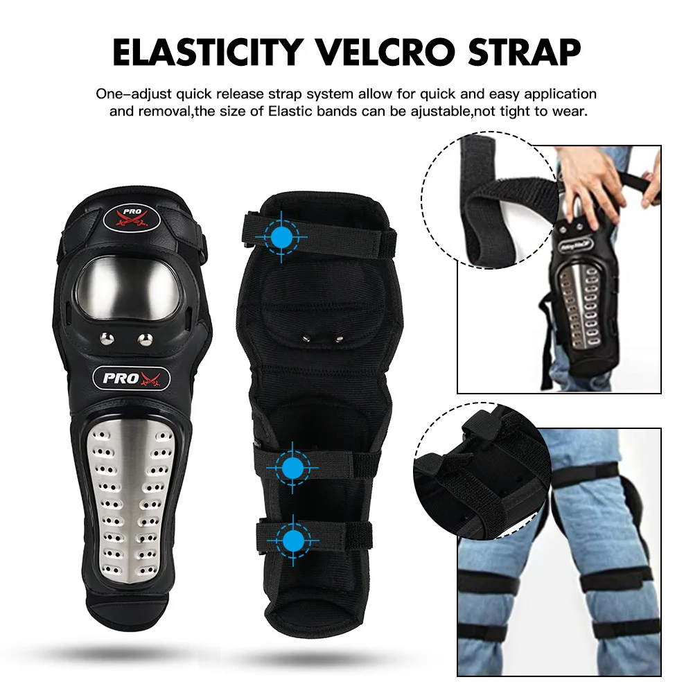 Комплект защитных накладок из нержавеющей стали для взрослых защита на колено