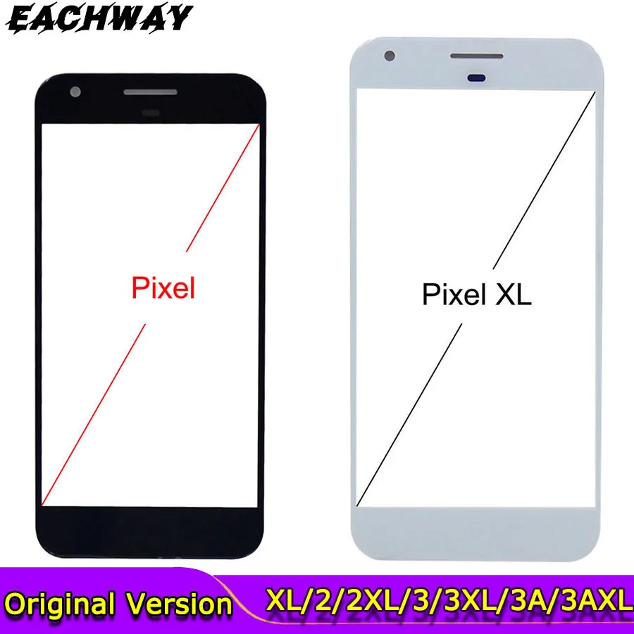 Фронтальная стеклянная линза для Google Pixel 2 2XL 3 3XL 3A 3AXL 4XL 4AXL 5 внешняя панель
