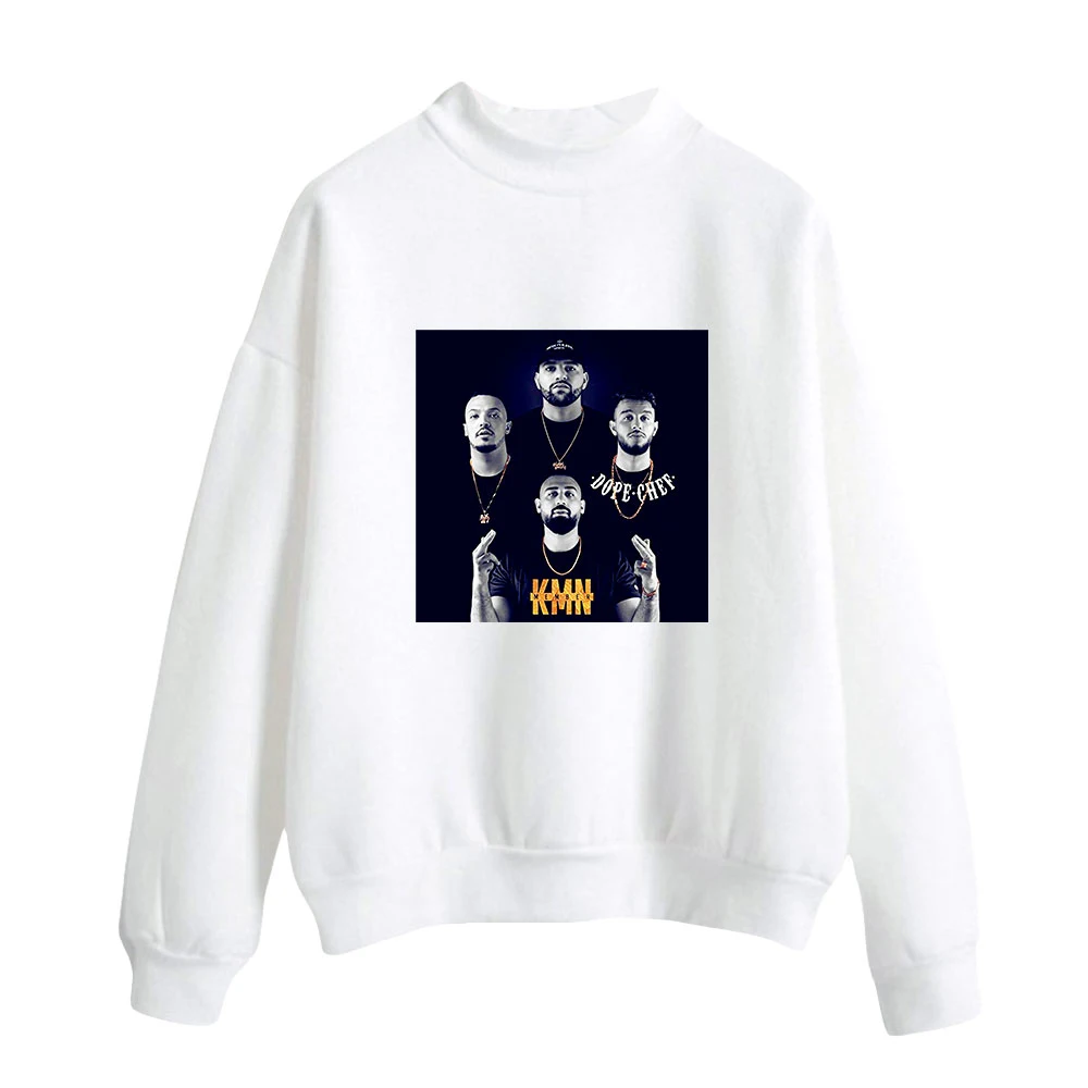 

WAWNI KMN Gang Turtlenecks Casual Tops Thin Sweatshirt Hip Hop Sweatshirt Pullover Men Womens Sweatshirts 2021 Round Neck Hot