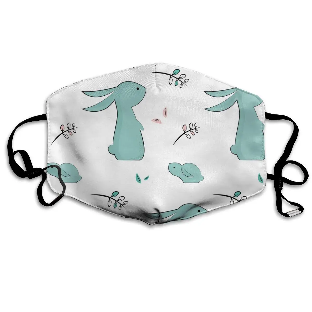 

Многоразовая моющаяся маска с кроликами для детей, хлопковая маска для защиты от пыли, для детей, подростков, мужчин, женщин, мужчин, с регули...