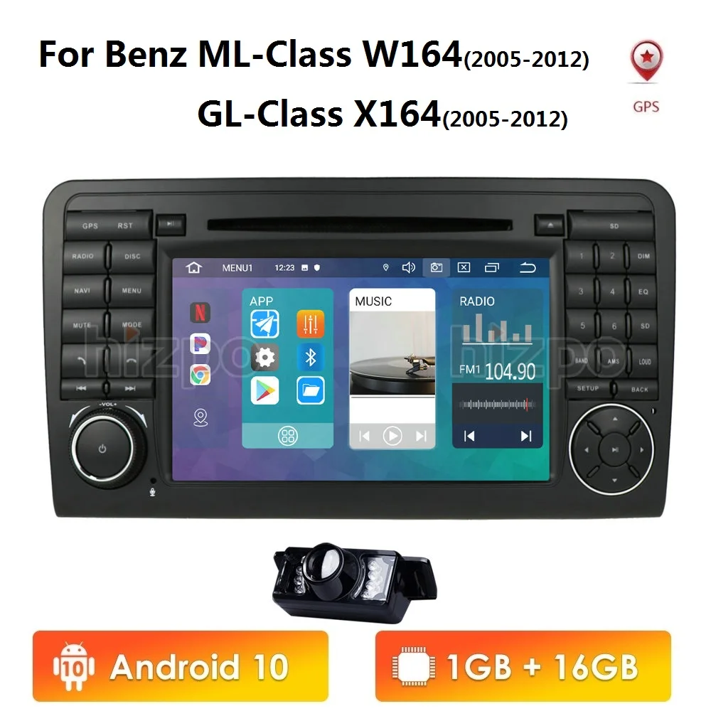 

4G IPS QuadCore Android CarDVD GPS For Mercedes Benz ML GL W164 ML350 ML500 GL320 X164 ML280 GL350 GL450 radio stereo navigation