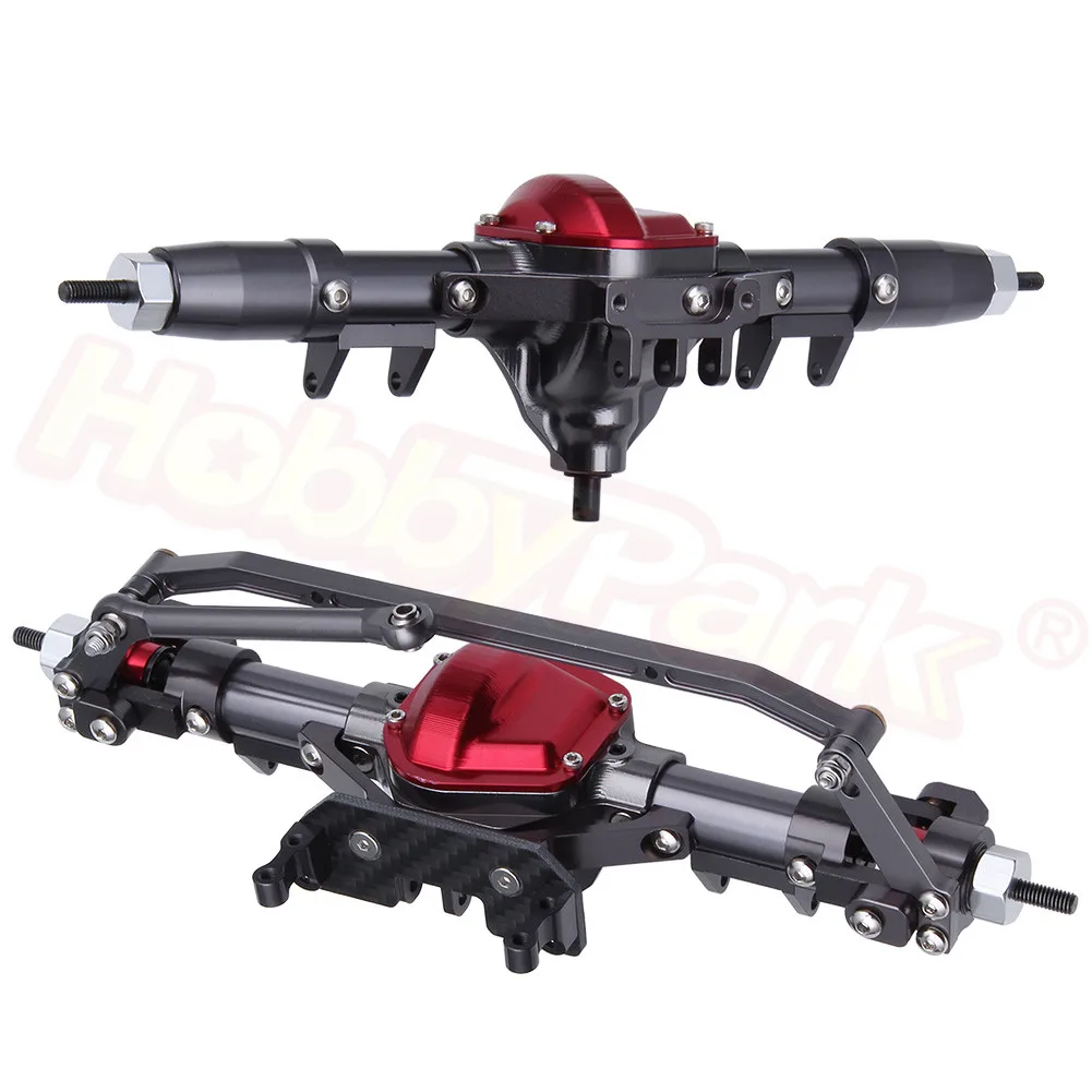Полный комплект передней и задней оси для Axial SCX10 RC4WD D90 Redcat Gen7 1/10 обновленные