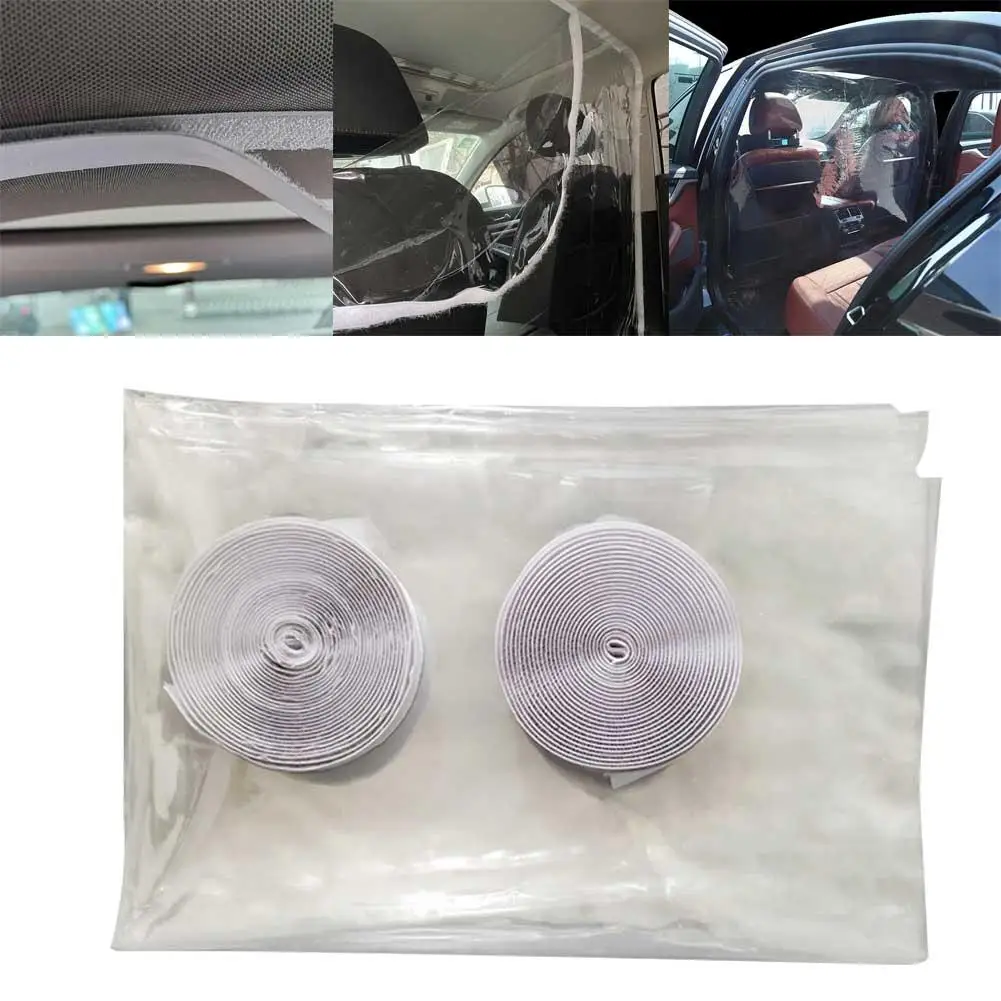 Защитная перегородка для автомобиля 1 4 м x 2 прозрачная изоляционная ПВХ пленка