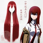 Аниме Steins Gate Makise Kurisu Christina Assistant Long Striaght косплей синтетические волосы Хэллоуин вечерние карнавал + бесплатная шапочка для парика