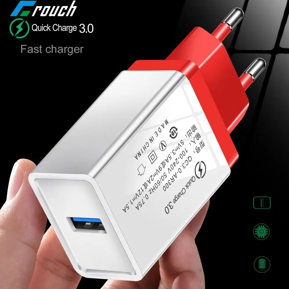 Быстрое зарядное устройство 18 Вт 3 0 быстрое европейская вилка настенное USB