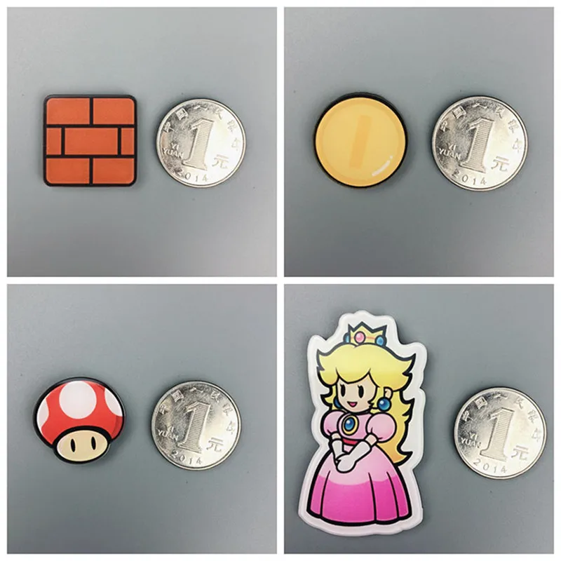 1/12 Pcs Super Mario Fridge Sticker Child Student Birthday Gift Fridge Sticker Message Sticker Sticker Home Decoration