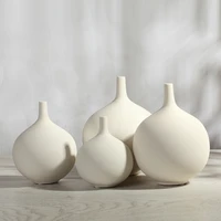 white ceramic vase home decoration nordic modern minimalist crafts ornaments