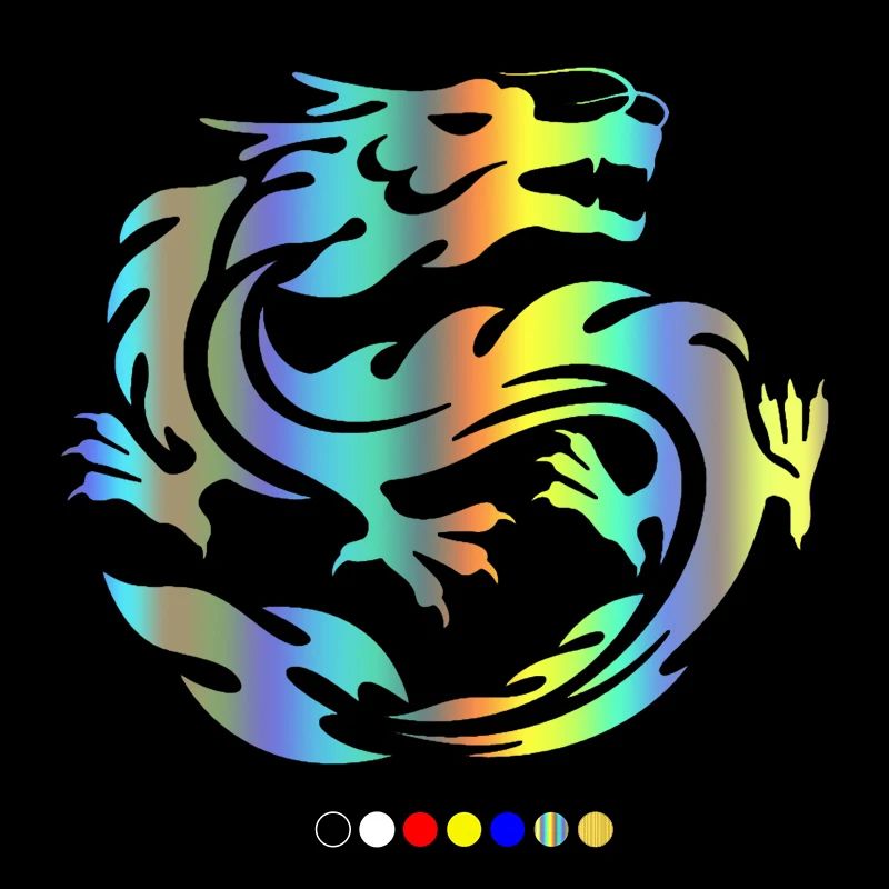 

CS31932# Various Sizes Die-Cut Vinyl Decal Dragon Car Sticker Waterproof Auto Decors on Car Body Bumper Rear Window