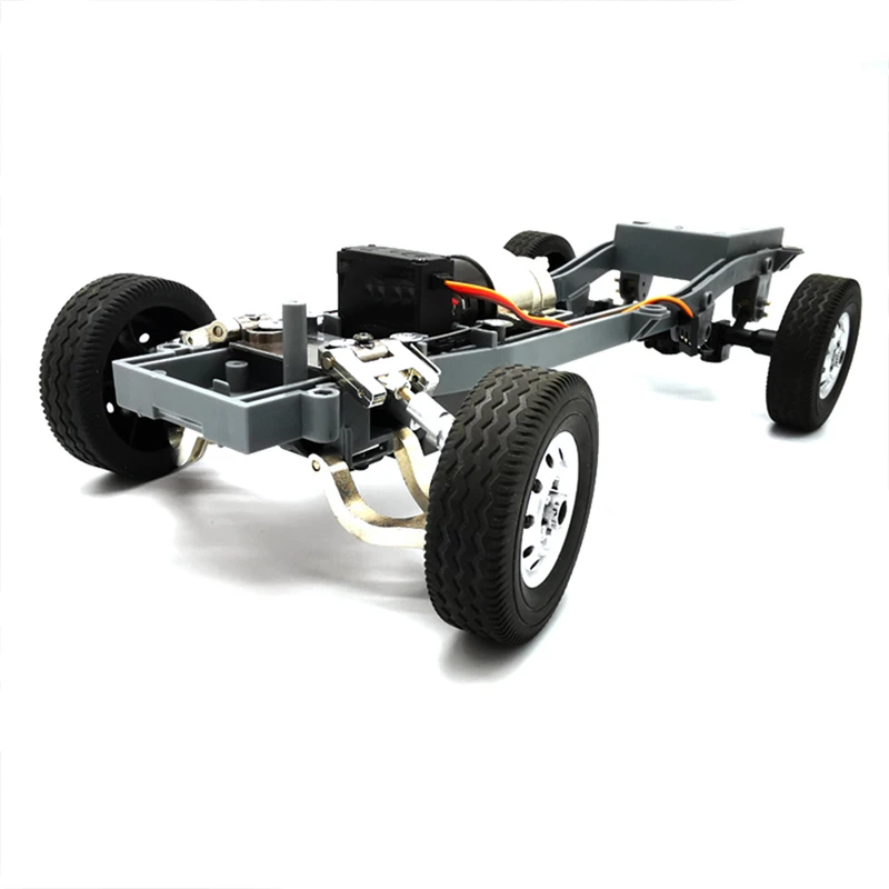 

1 Set Car Upper Lower Swing Arm Steering Cup Knuckle Hex Adapter Set & 1 Set Metal Rear Bridge Axle with Shock Absorber