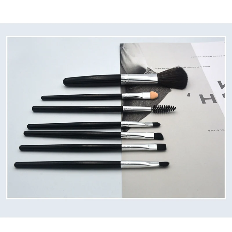 Набор кистей для макияжа 7 шт. профессиональная кисть пудры основы теней век