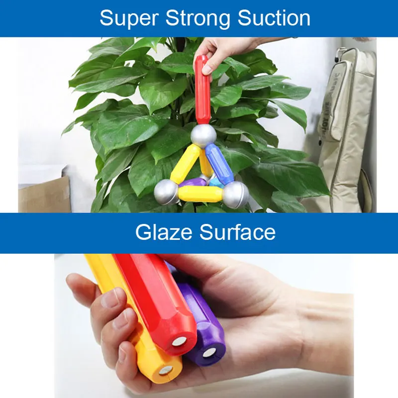 Большой размер детская игрушка магнитный дизайнерский конструктор набор