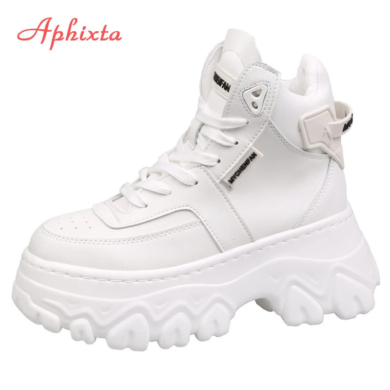 Кроссовки Aphixta женские на платформе толстая подошва увеличивающая рост зимняя