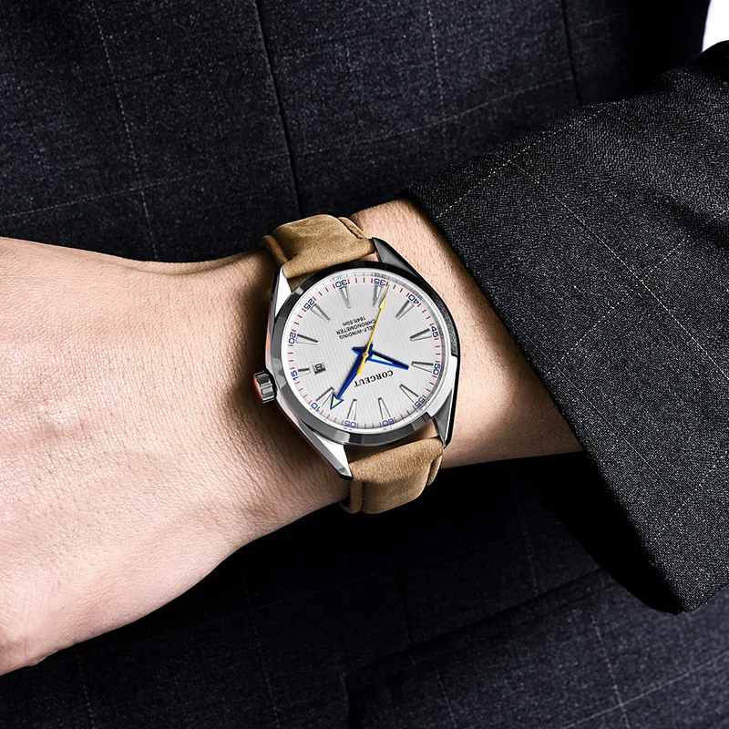 Часы мужские механические водонепроницаемые в стиле ретро 50 м | Наручные часы