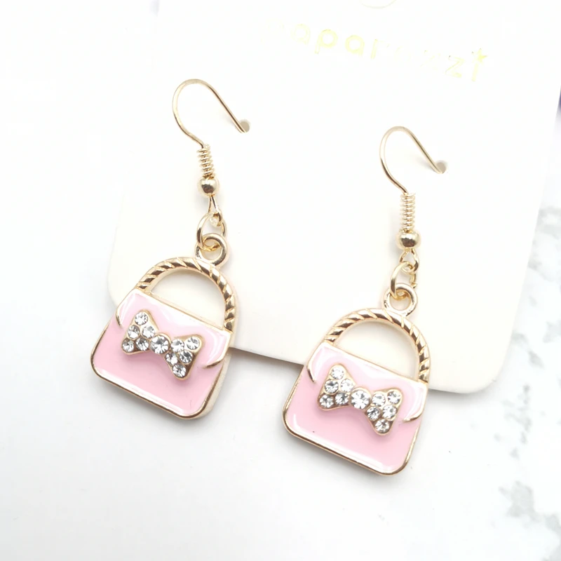 

Creative Design Handbag Style Earrings Fashion Jewelry Temperament Trend Unique Gift Statement Earrings Women