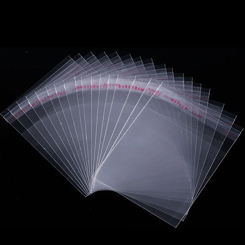 

100pcs Transparent Plastic Bags Sealing Small Bags For Jewelry Candy Packing Resealable Gift Cookie Packaging Bags