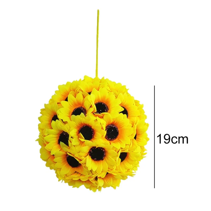 Искусственные подсолнухи целующийся шар букет Свадебная вечеринка Церемония