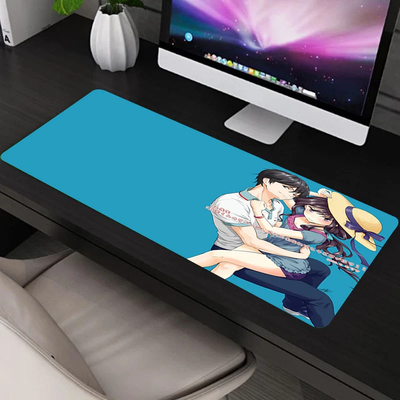 

Игровой коврик для мыши из мультфильма Masamune Kun's Vengeance, клавиатура для геймеров, Аниме Коврик для мыши, большие аксессуары Xxl, Настольный коври...