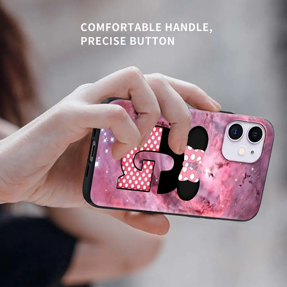

Mobile Case For Apple iPhone 7 11 12 Pro XR X 6 6S XS Max 5 5S 8 Plus SE Soft Tpu Funda Phone Cover Lovely Bow Letter