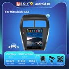 Автомобильный радиоприемник EKIY T6 для Mitsubishi ASX 1 2010-2016 C4 Tesla Вертикальный экран навигации GPS 4 + 64G IPS DSP Android 10 Стерео Carpaly Авторадио магнитофон 4G WIFI Головное устройство