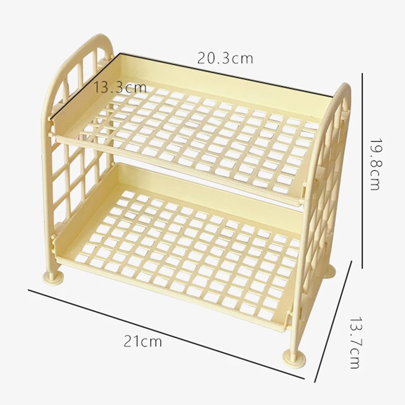 Двухслойная полый пластиковый косметический столик отделка Аксессуары для