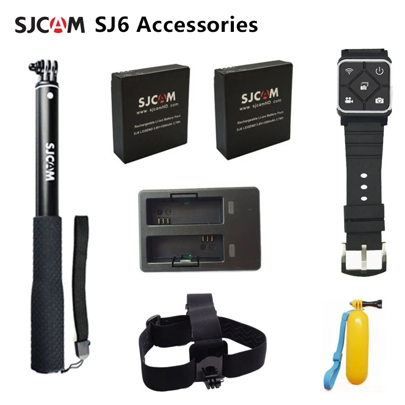 SJCAM аксессуары SJ6 батарея селфи палка монопод запястье Дистанционное двойное