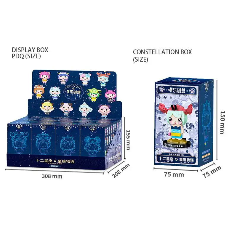 

2021 New 12 Constellation Cartoon Characters Action Figure 15cm Virgo, Scorpio Model Kawaii Constellation Story Doll Gk Set Toys
