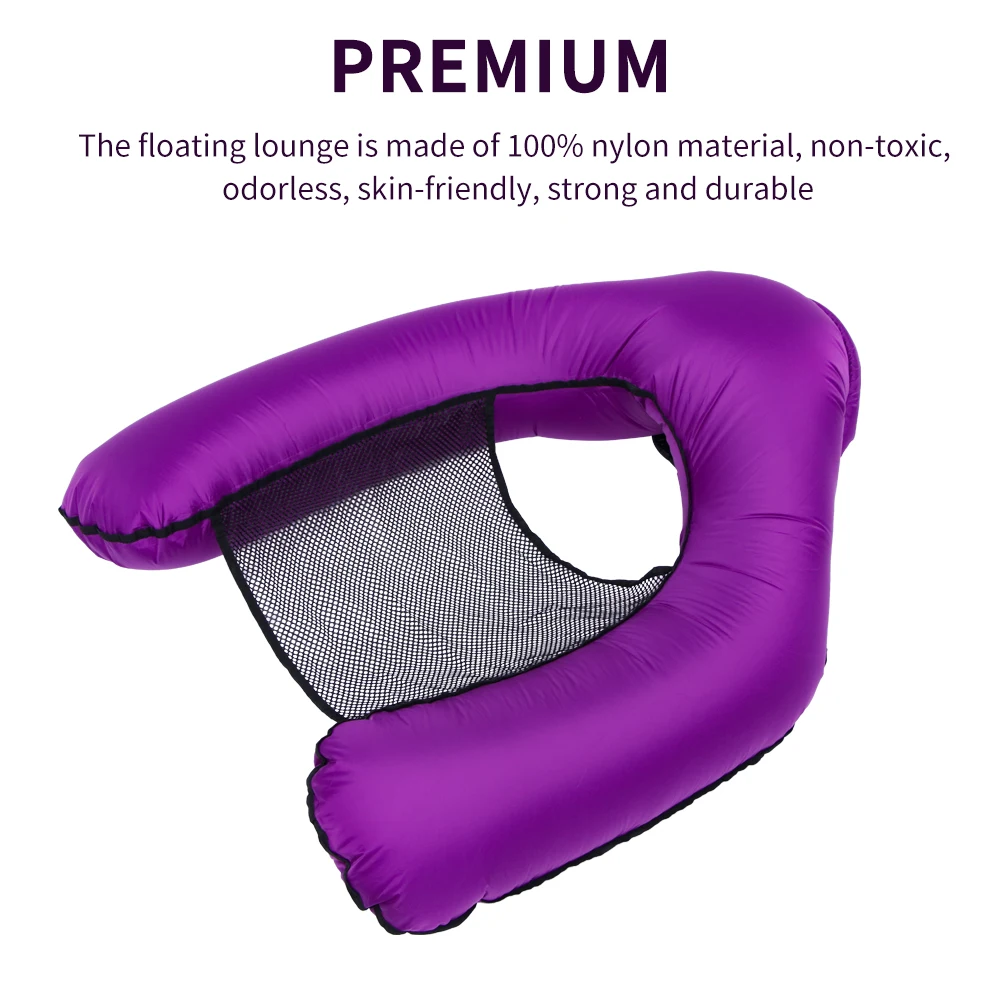 

Swim Float Chair Party Sleeping Bed Water Hammock Lounger Chair Float Inflatable Air Mattress Outdoor Swimming Pool Accessories