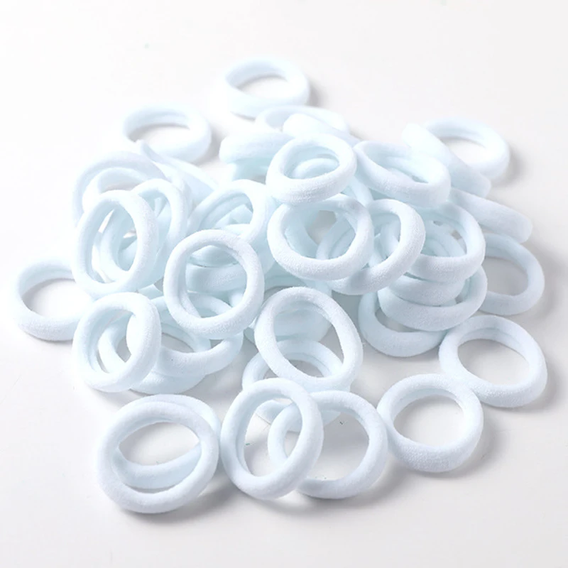 50Pcs／Pack 3CM Nylon Elastic Hair Bands Accessories for Girls Scrunchies Head Rope Gum For Ponytail Holder Headwear |
