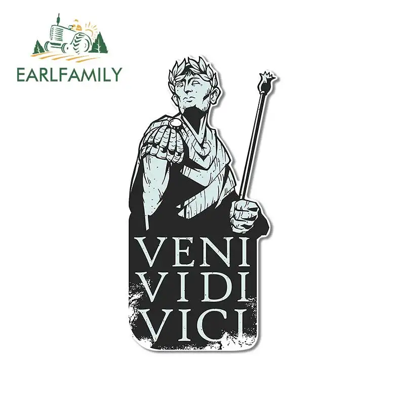 Фото EARLFAMILY 13 см x 6,8 см для Veni Vidi Vici Julius Caesar наклейки для автомобиля Защита от царапин кондиционер наклейка персональная графика №1