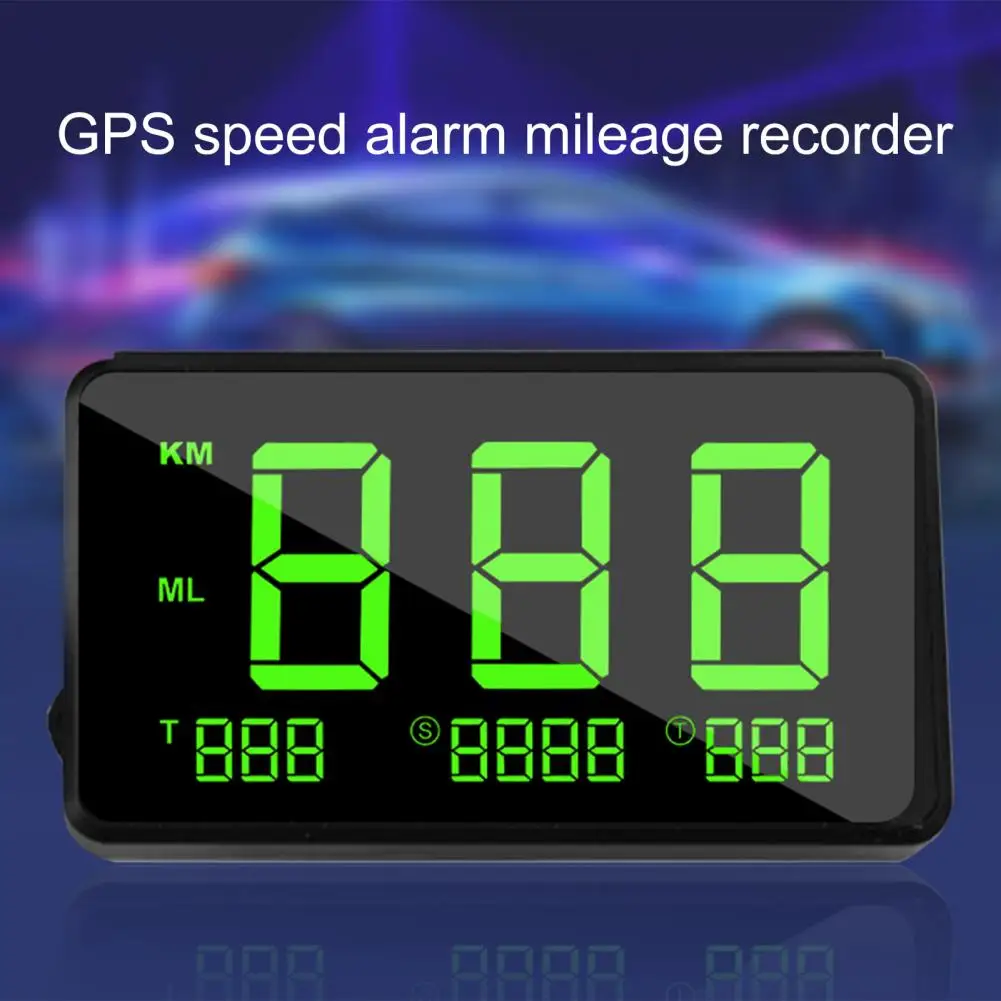 50 hot sales gps speedometer large screen speeding alarm system abs digital auto odometer for car free global shipping