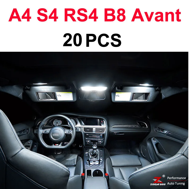 Светодиодная лампа Canbus для салона Audi A4 S4 RS4 B5 B6 B7 B8 ( 1996 2015)|overhead light|audi rs4 kitled light interior