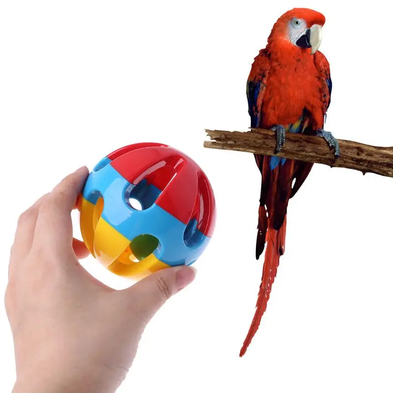 

Parrot Chew Chain Ball Toys Pet Bird Bites Swing Cage Hanging Cockatiel Parakeet C5AF