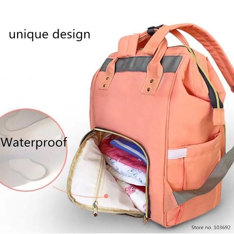 

LAND Update Mummy Maternity Nappy Bag Brand Large Capacity Baby Bag Travel Desiger For Nursing Care Bag Baby Backpack