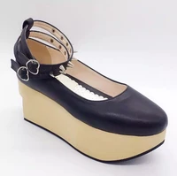 womens platform high heel pumps sandals rivet cross straps lolita cosplay creepers japanese harajuku shoes custom made new 2022