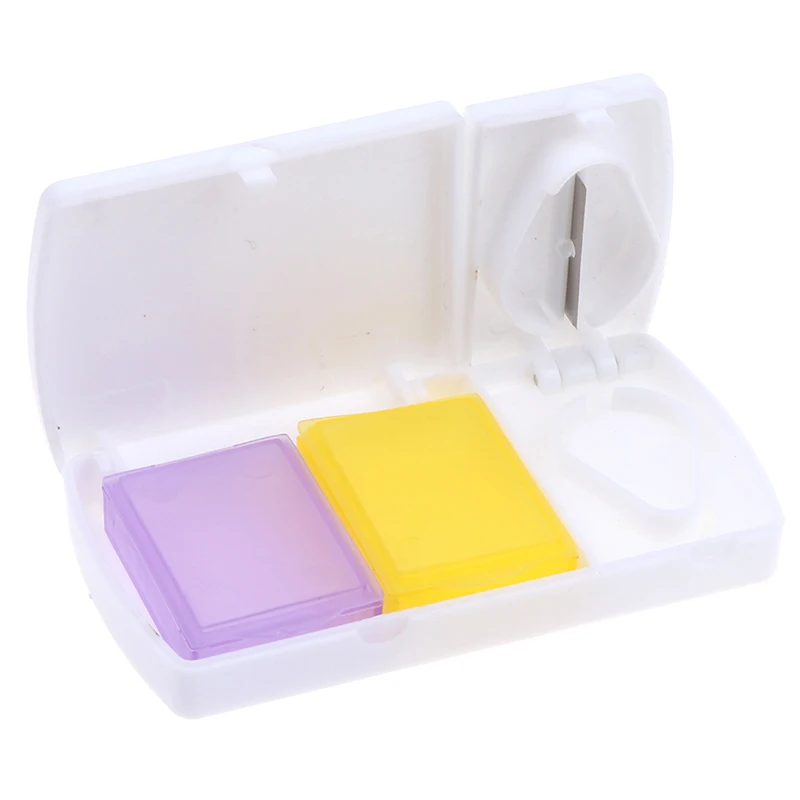 

1Pc Portable Pill Cutter Box Portable Convenient Drug Box Tablet Cutter Splitter Medicine Pill Holder Pill Cutter box