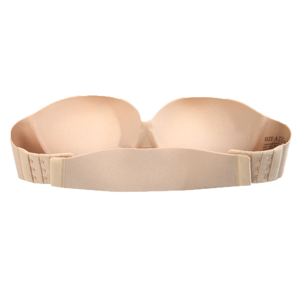 Платье с открытой спиной без бретелек бюстгальтер чашечки расположены рядом пуш