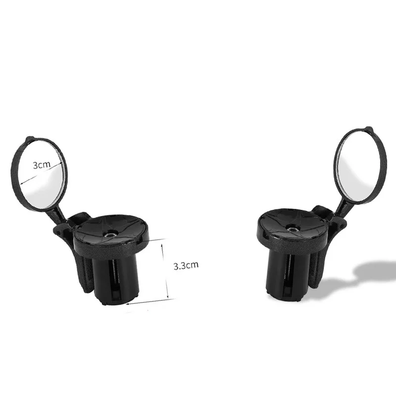 

Bicycle Handlebar Rearview Mirror Adjustable Rear View Mirror Bike Mirror Handlebar Plug for Cycling Motorcycle Bike