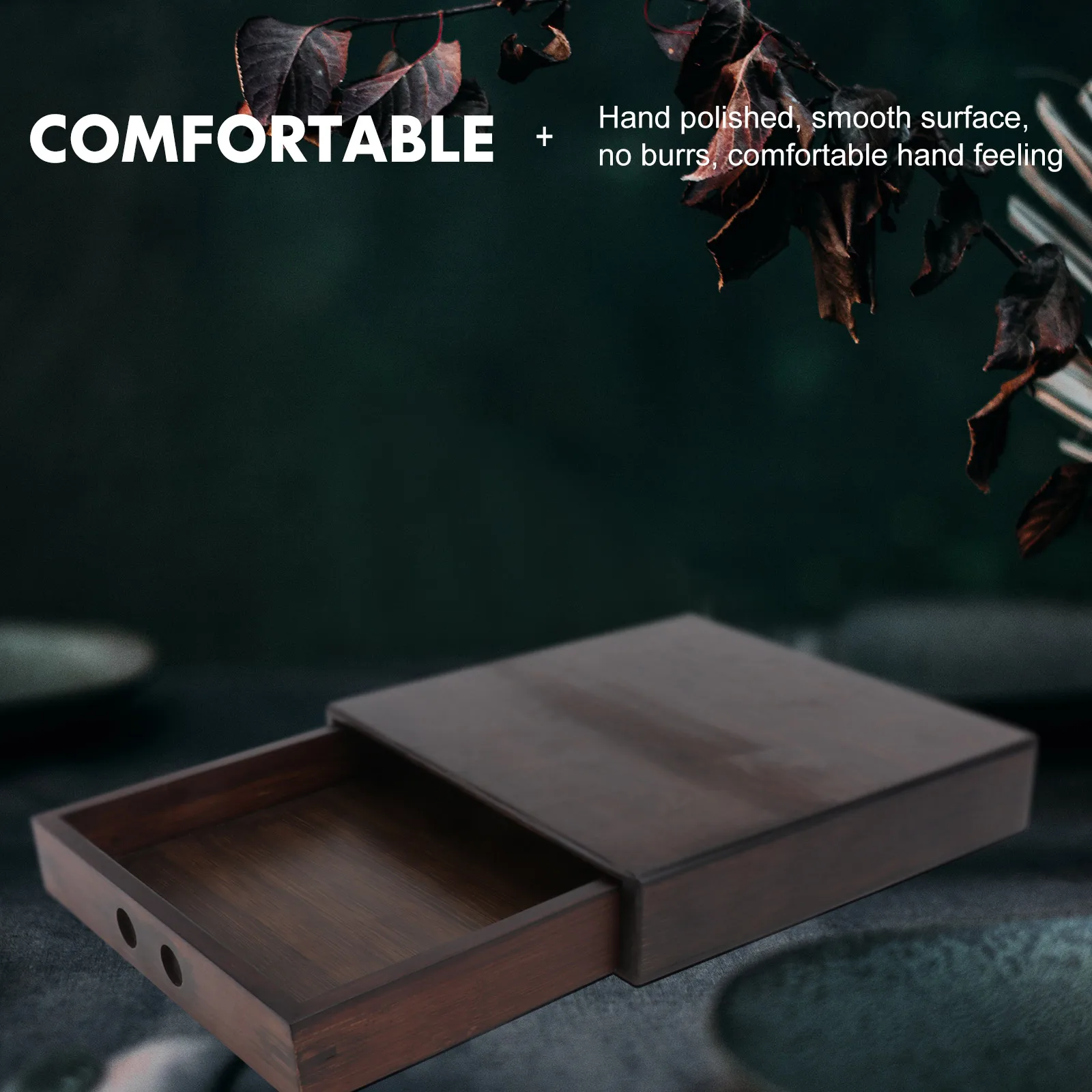 

1Pc Retro Wooden Tea-leaf Storage Box Home Storage Box Sundries Holder Wooden Box for Home Storage