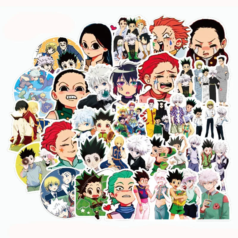 

C 50 шт./упак. HUNTER X наклейки HUNTER японское аниме для багажа, ноутбука, мотоцикла, скейтборда, холодильника для подарка